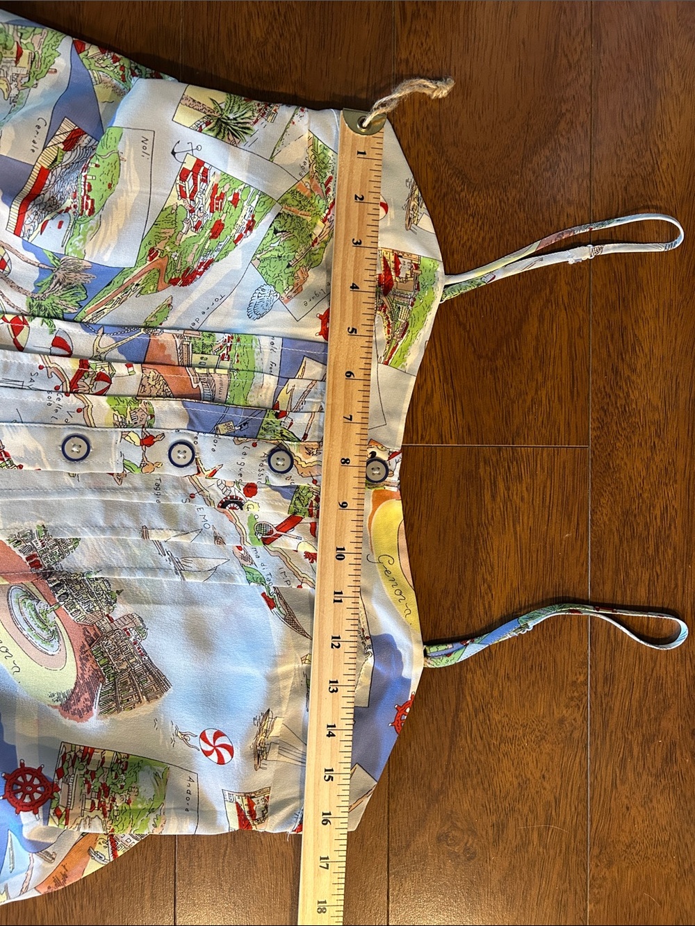 Maeve by Anthropologie silk travel Italy map tank top - Picture 7 of 10